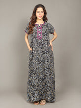 🌸 Evolove Women's Liva Viscose Maxi Nighty with Pocket – Super Soft & Comfortable